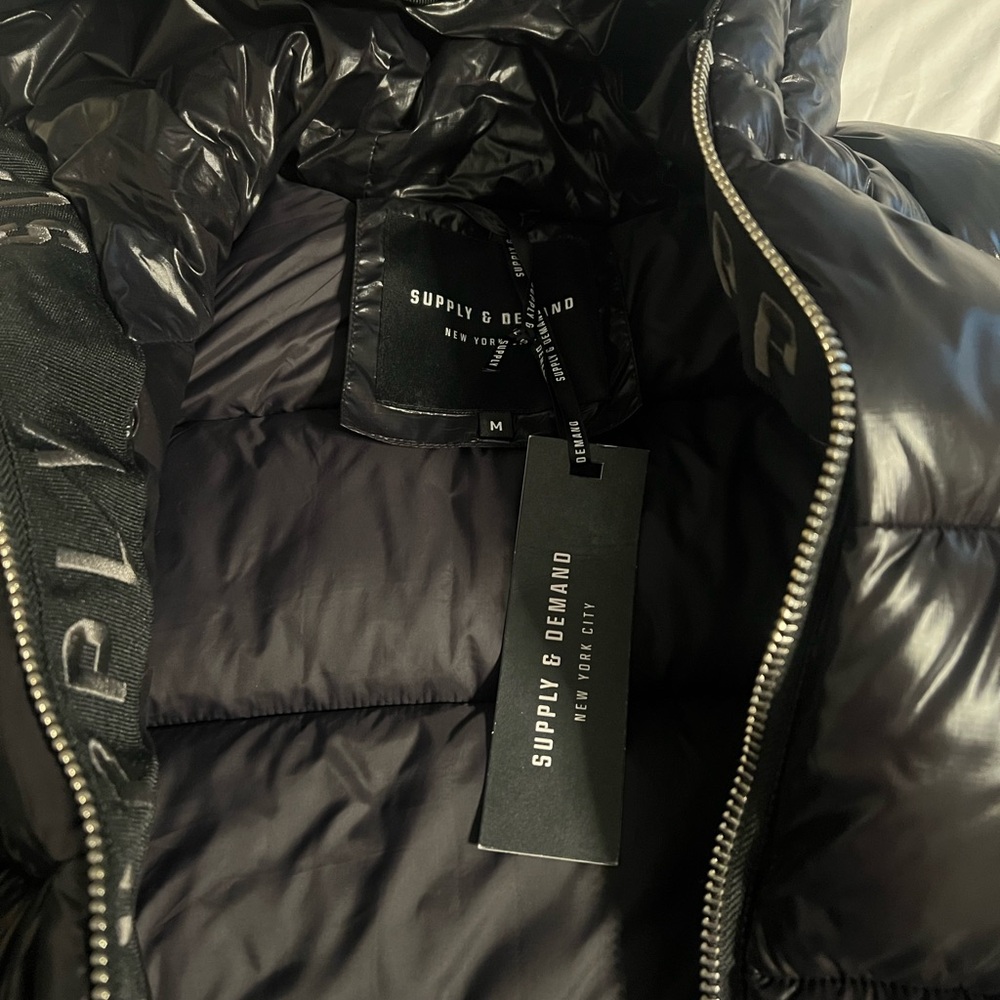 Black Puffer Jacket - Picture 4 of 4